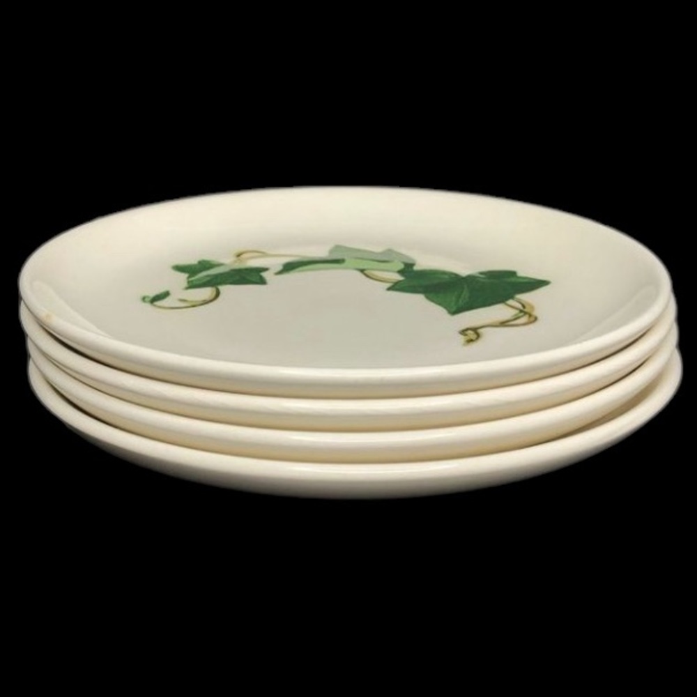 4 Vintage Metlox Poppytrail California Ivy Bread & Butter Plates in EUC - Picture 5 of 8